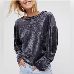 Free People Sz L 
WE THE FREE MILAN
LAYERING DOLMAN SLEEVE
Velvet Gray